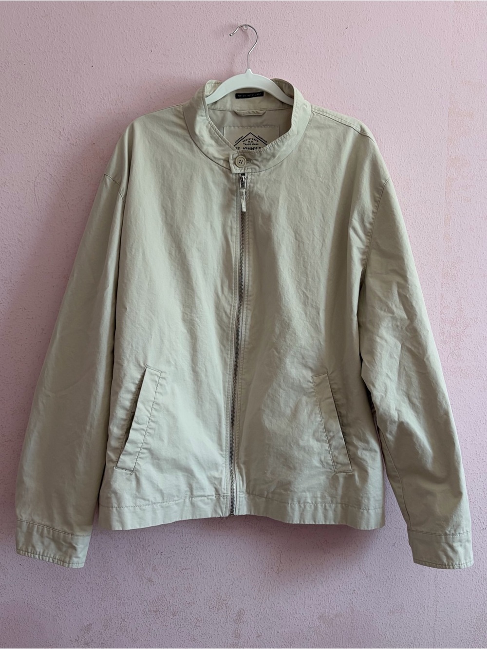 St. John's Bay 100% Cotton Harrington Style Water Repellant Lightweight Jacket
